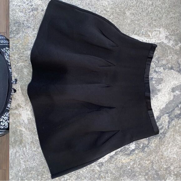 Divine Doll Womens Stretch High Rise Mini Pleated Skirt Black Small - Picture 6 of 6